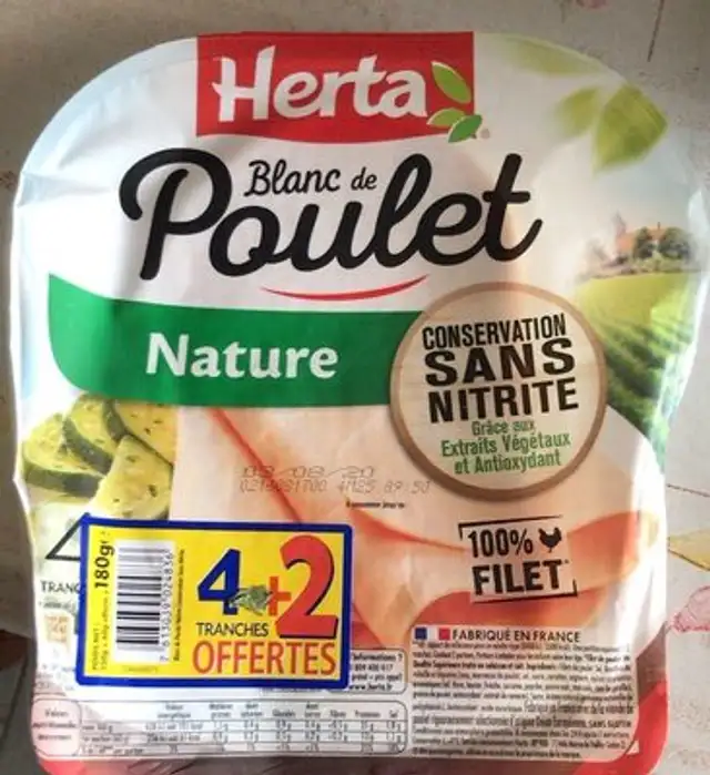 Blanc de poulet front packaging