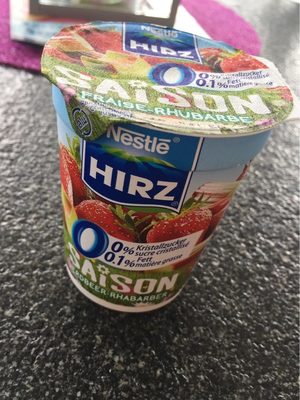 Yaourt saison Fraise-Rhubarbe