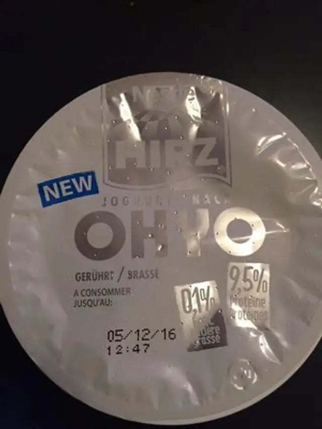 Hirz joghurt snack ohyo vanille front packaging