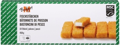 Bâtonnets de poisson front packaging