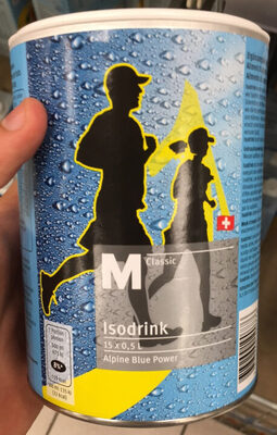 Isodrink Alpine Blue Power front packaging