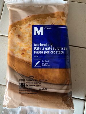 Kuchentelg im Block front packaging