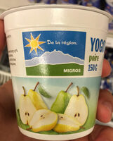 Yogourt poire, de la région