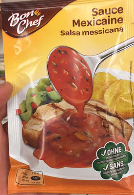 Sauce mexicaine front packaging