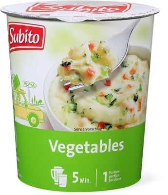 Vegetables front packaging