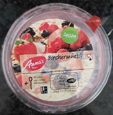 Birchermüesli front packaging