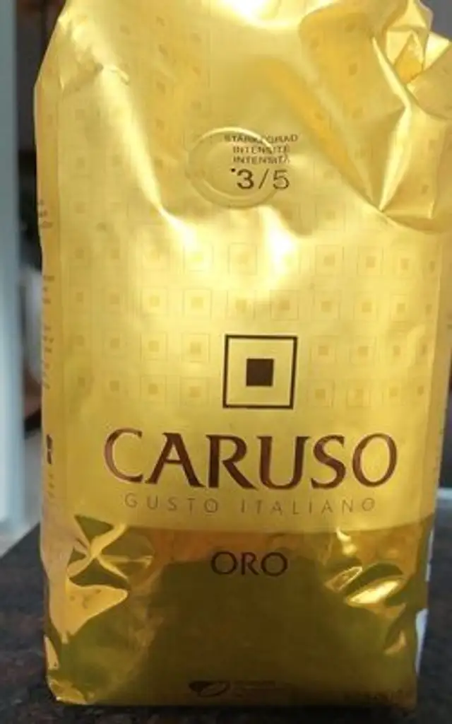 Coffee beans Gusto Italiano ORO front packaging