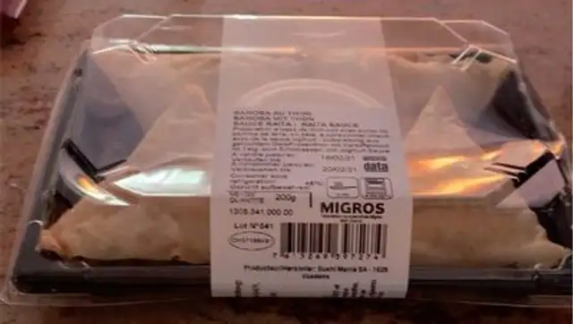 Samosa au thon front packaging