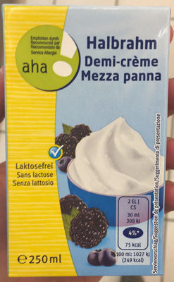 Demi-crème front packaging