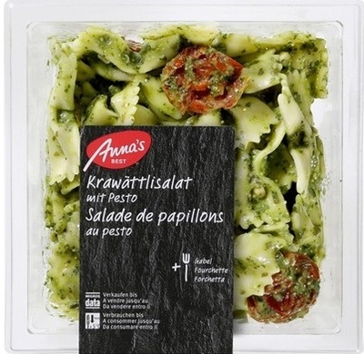 Butterflies with Pesto Salad front packaging