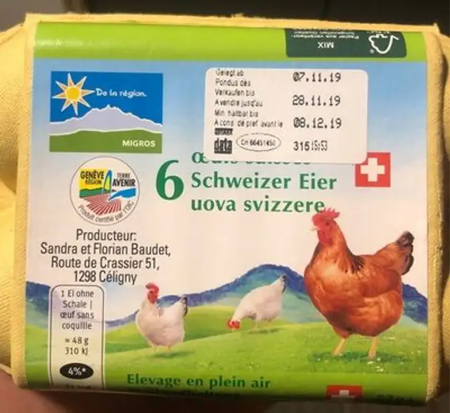 6 oeufs de Genève front packaging