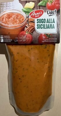 Sugo alla siciliana (sauce à la sicilienne) front packaging