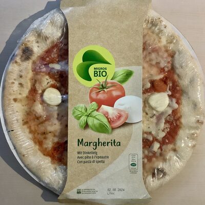 Pizza Margherita à l'épeautre front packaging