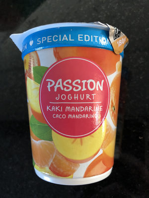 Passion Joghurt Kaki Mandarine front packaging