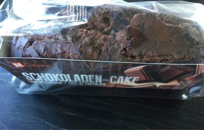 Chocolate cake front packaging