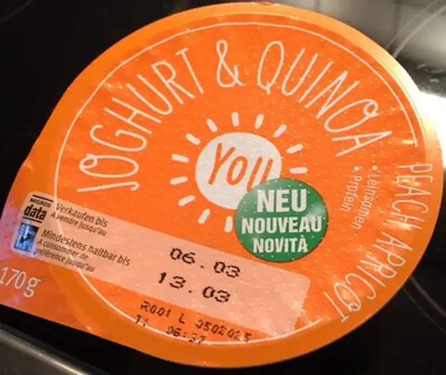 Joghurt et Quinoa Apricot front packaging