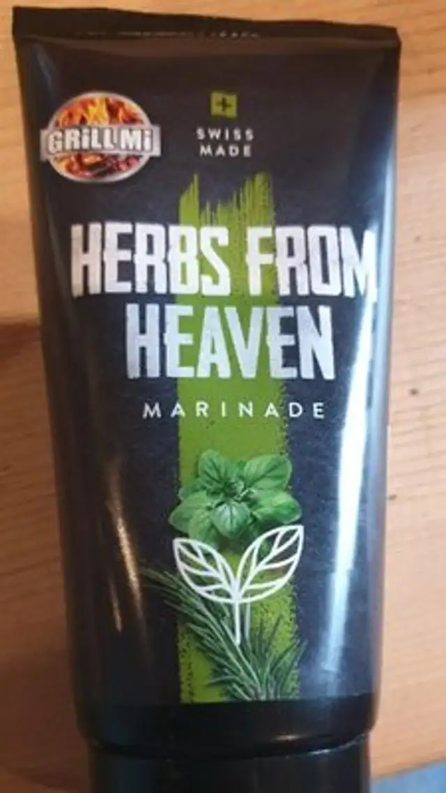 Marinade aux herbes front packaging