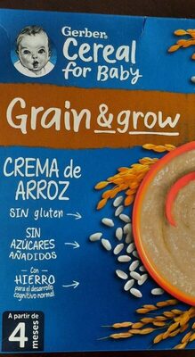 Crema de arroz front packaging