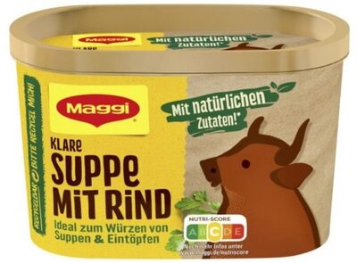 Brühe - Klare Suppe mit Rind front packaging