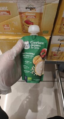 Gerber organic for baby apple Mango Oats