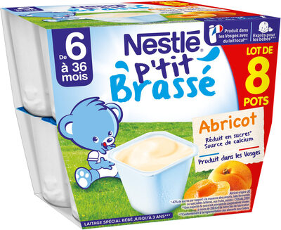 NESTLÉ P'tit Brassé Abricot 8x100g