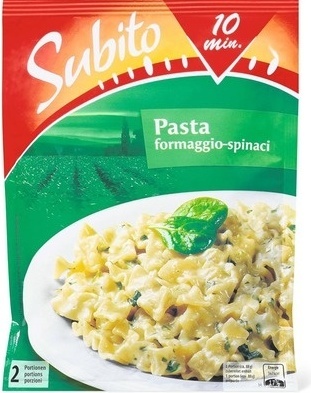 Subito pasta fromaggio-spinaci