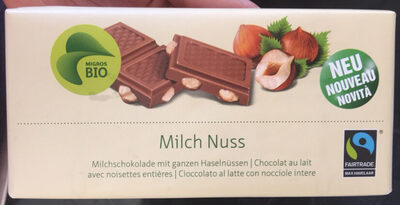 Milch Nuss : Chocolat au lait avec noisettes entières