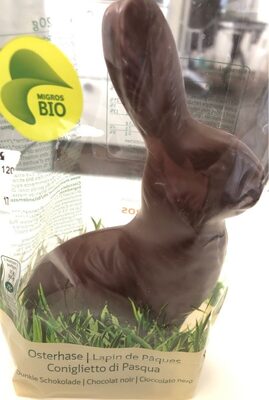 Lapin de Paques noir bio front packaging