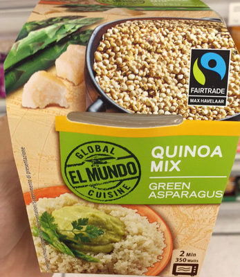 Global  Elmundo cuisine quinoa mix green asparagus