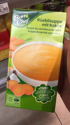 Souppe de carotte avec coco