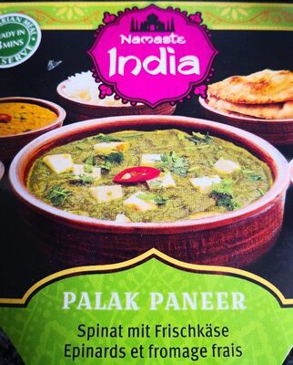Palak paneer front packaging