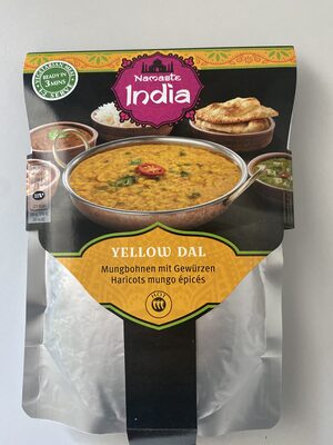 Yellow Dal Spicy mung beans front packaging
