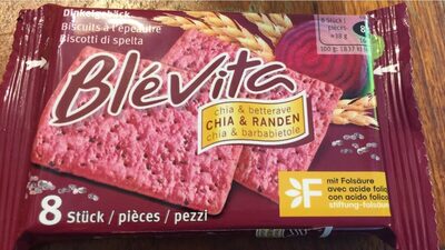 Chia-betterave - biscuits à l'épeautre
