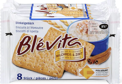 Riz au lait & cannelle - biscuits à l'épeautre