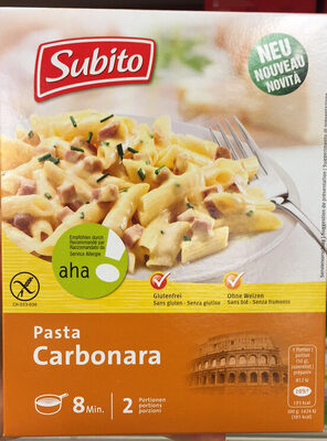 Pasta Carbonara 2 portions front packaging