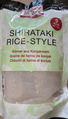 Asian Food Shirataki Rice-Style front packaging
