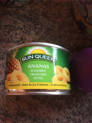 Ananas Scheiben ingredients label