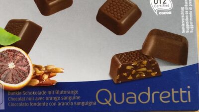 Chocolat noir avec orange sanguine