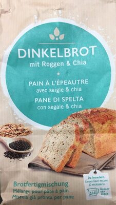Pain a l'epeautre avec seigle & chia front packaging