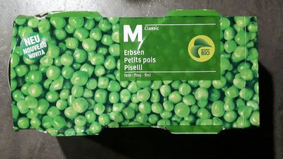 Erbsen fein front packaging