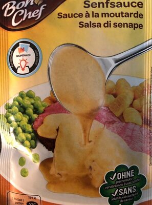 Sauce à la moutarde front packaging