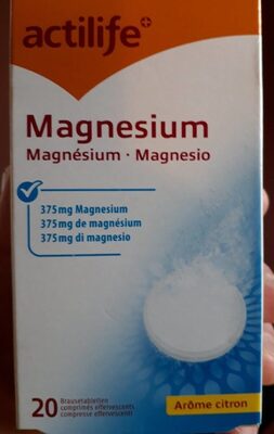 Magnesium Actilife front packaging