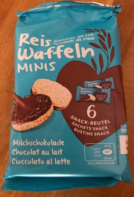 Galettes de riz au chocolat au lait front packaging