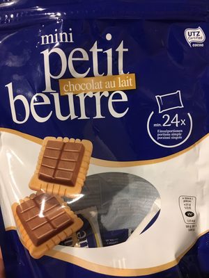 Mini petit beurre chocolat au lait front packaging