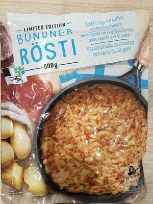 Rösti avec viande des Grisons