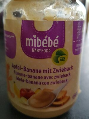Purée pomme-banane avec zwieback
