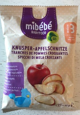 Tranches de pommes croquantes