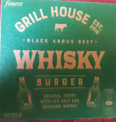 Whisky Burger front packaging