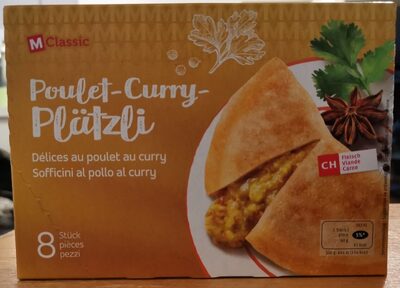Délices de poulet au curry front packaging