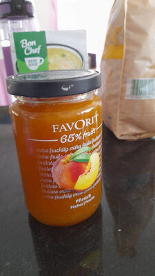 Pfirsich Konfitüre ingredients label
